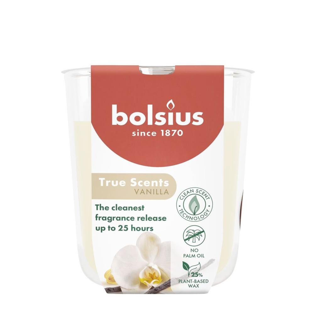 Bolsius Vanilla True Scents Small Glass Jar Candle £3.95